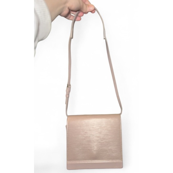 Louis Vuitton Handbags - Vintage Louis Vuitton Biarritz Shoulder Bag Epi Leather Gray Violet‎ Small RARE